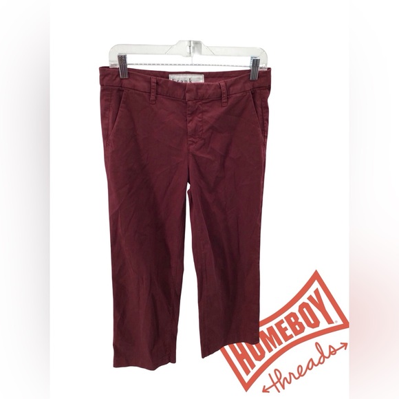 Frank & Eileen Deep Red Chinos